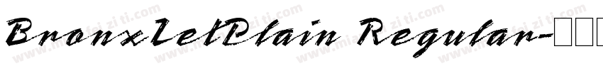 BronxLetPlain Regular字体转换